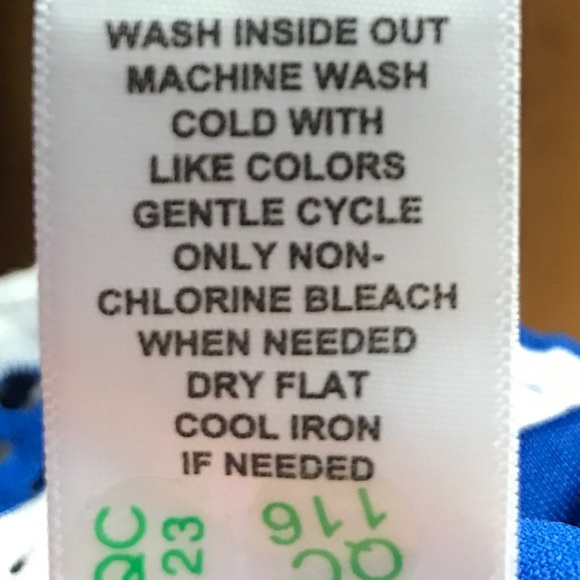 ELLE Women’s Blue & White Fit & Flare Dress - Picture 5 of 6